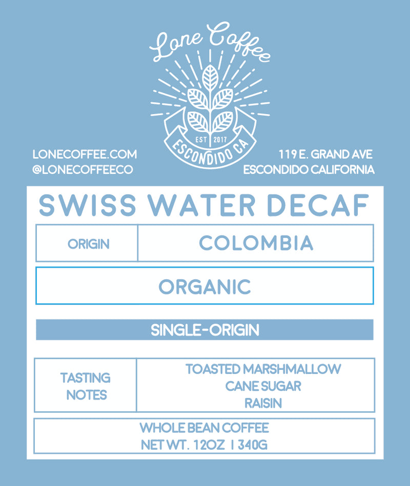 Swiss Water Decaf Organic Colombia